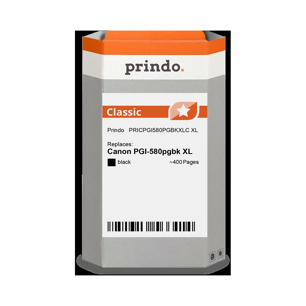 compatibile con Canon PGI-580pgbk XL nero (2024C001)  Prindo Classic XL nero Cartuccia d'inchiostro