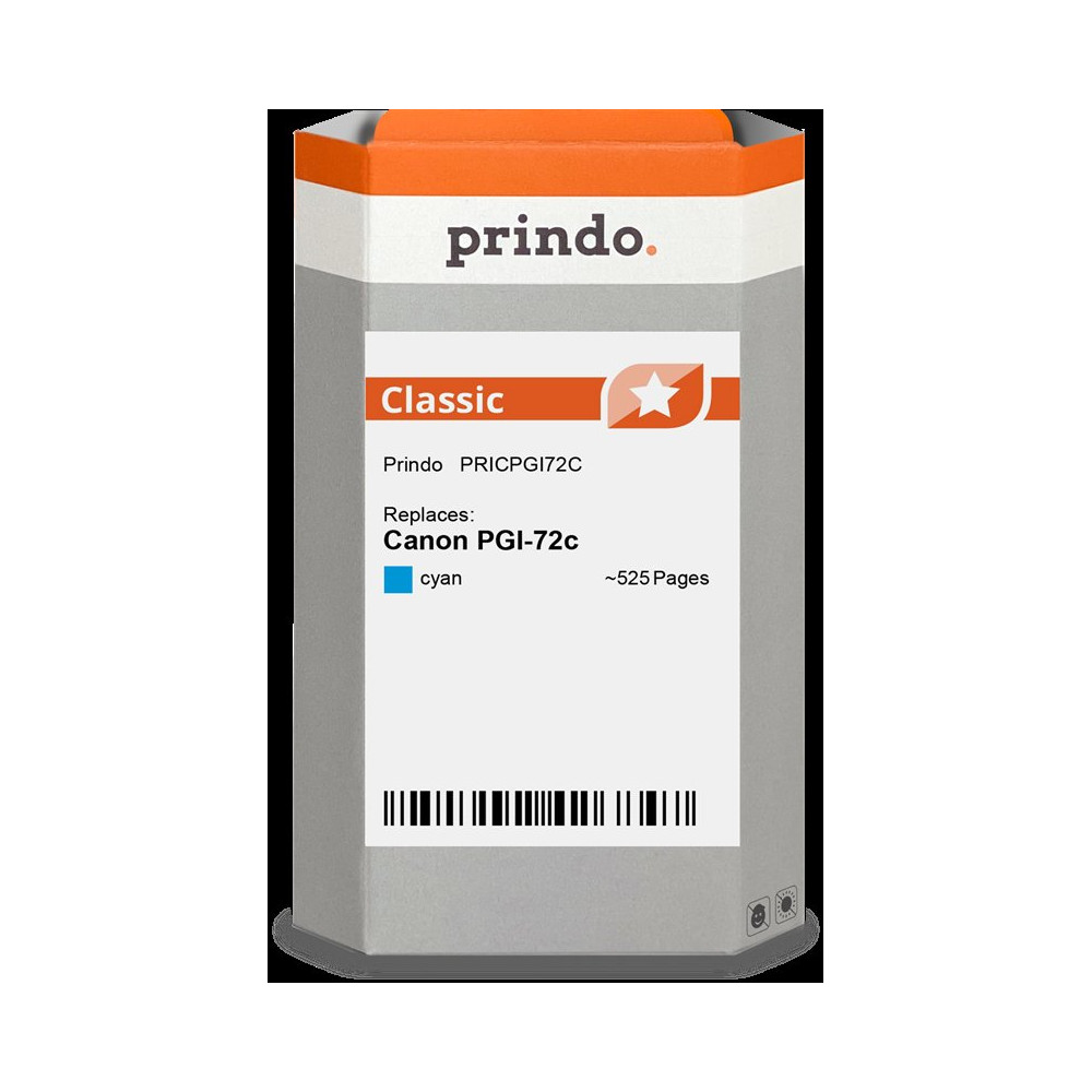 compatibile con Canon PGI-72c ciano (6404B001)  Prindo Classic ciano Cartuccia d'inchiostro