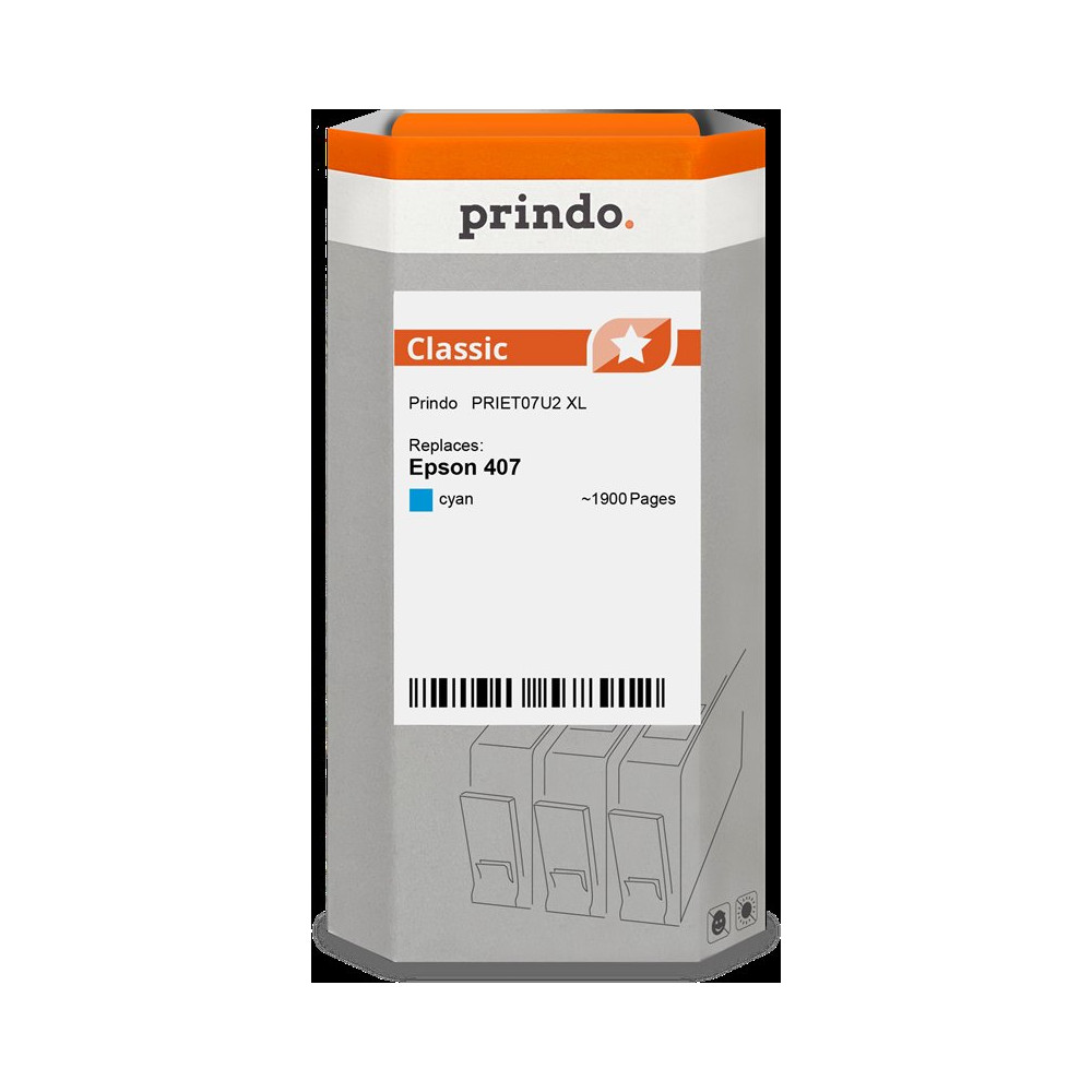 compatibile con Epson 407 ciano  Prindo Classic XL ciano Cartuccia d'inchiostro