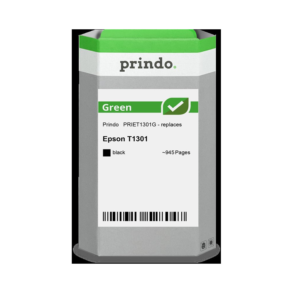compatibile con Epson T1301 XL nero  Prindo Green XL nero Cartuccia d'inchiostro