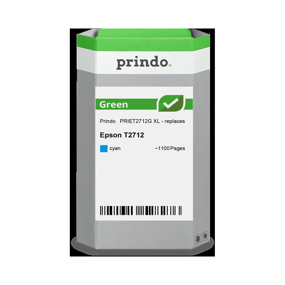 compatibile con Epson 27 XL ciano  Prindo Green XL ciano Cartuccia d'inchiostro