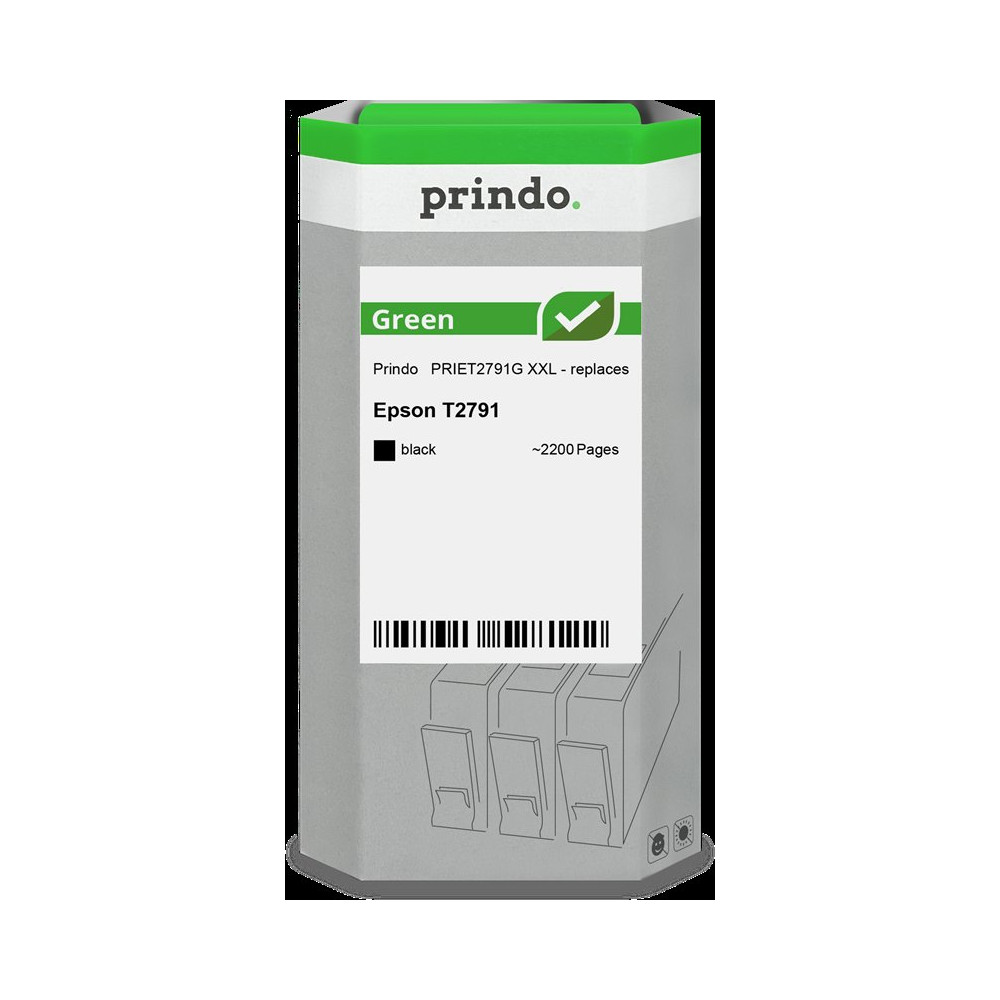 compatibile con Epson 27 XXL nero  Prindo Green XXL nero Cartuccia d'inchiostro
