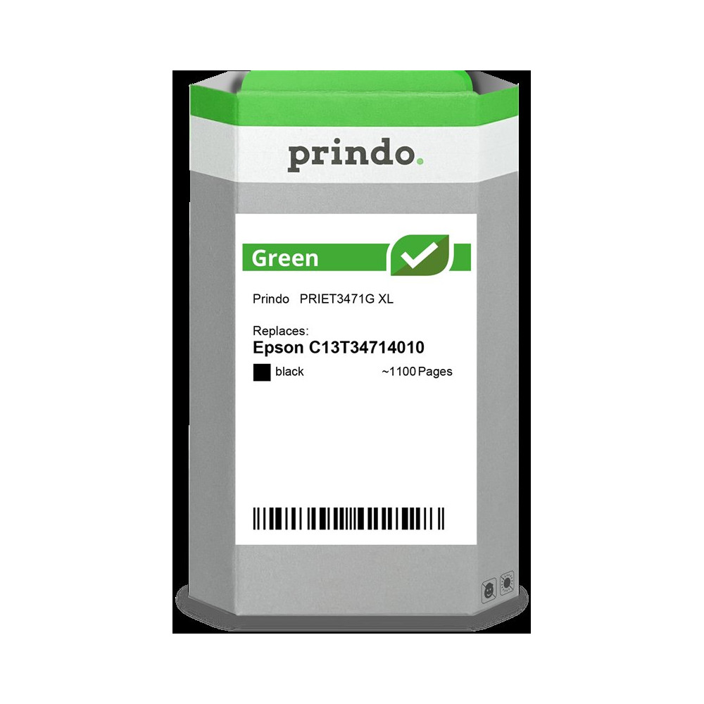 compatibile con Epson 34 XL nero  Prindo Green XL nero Cartuccia d'inchiostro