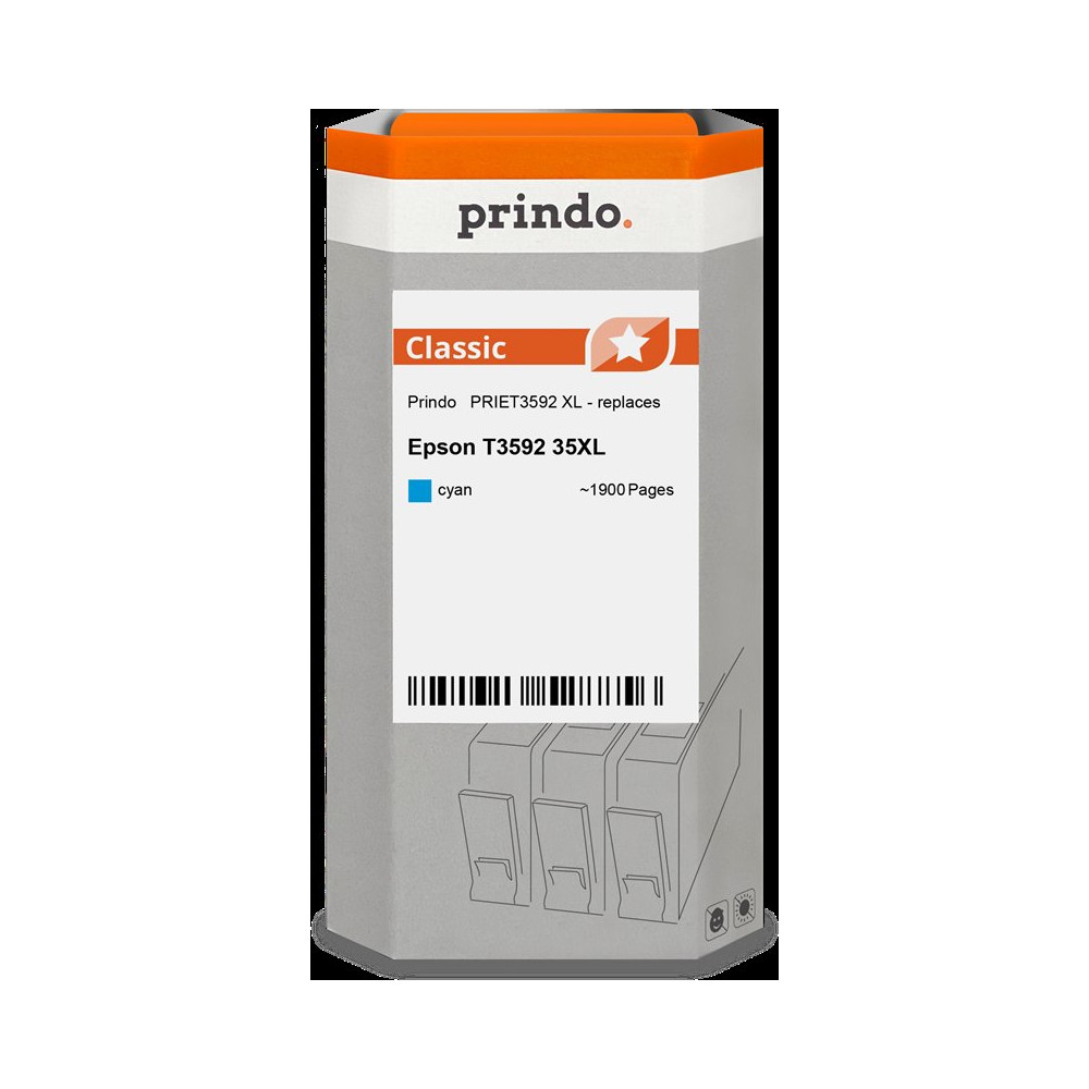 compatibile con Epson 35XL ciano  Prindo Classic XL ciano Cartuccia d'inchiostro