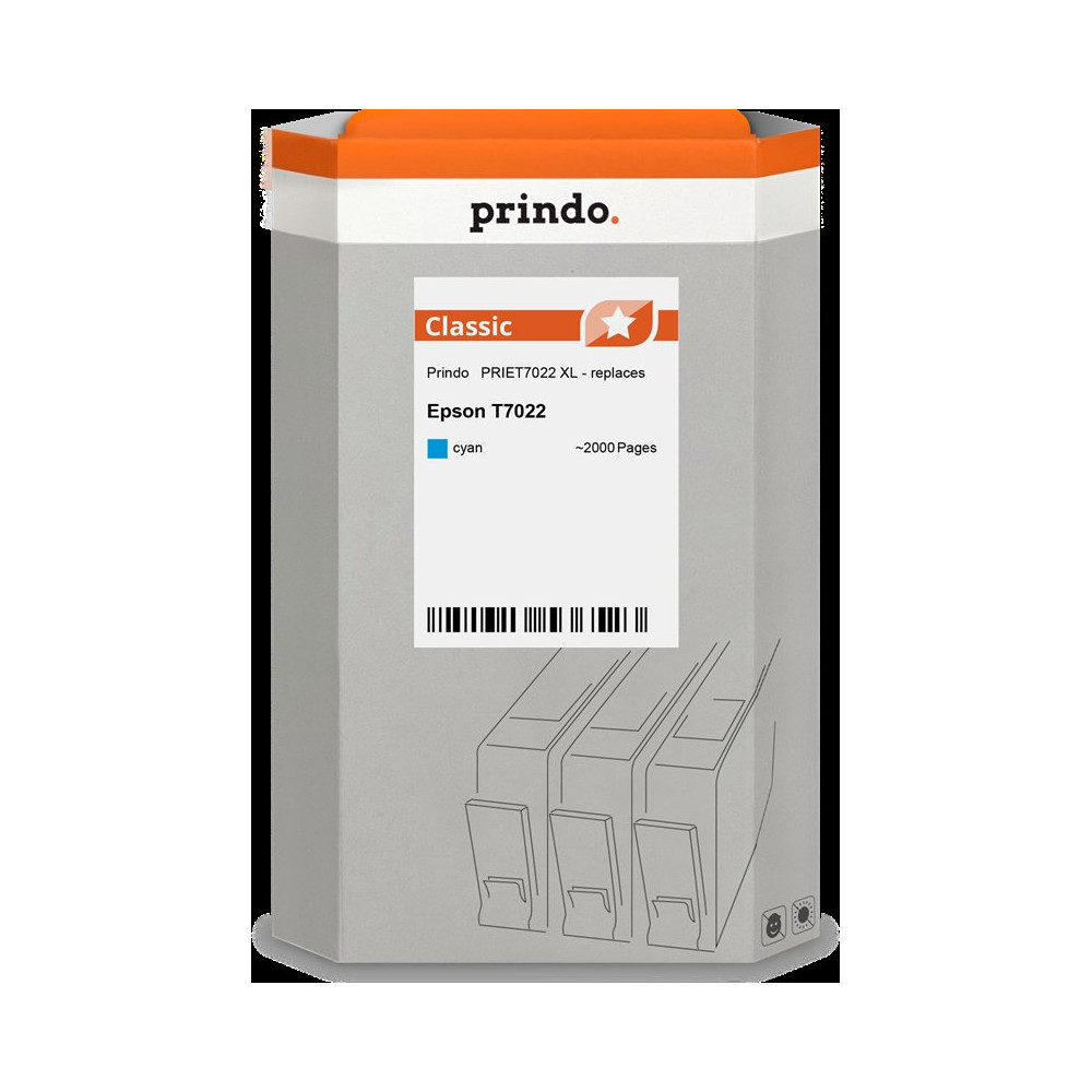 Prindo Classic XL ciano Cartuccia d'inchiostro