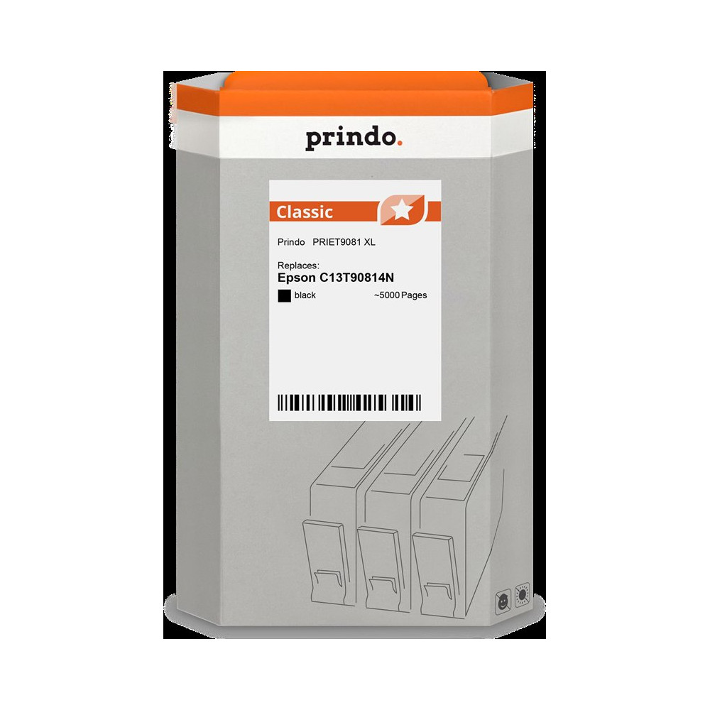 compatibile con Epson T9081 XL nero  Prindo Classic XL nero Cartuccia d'inchiostro