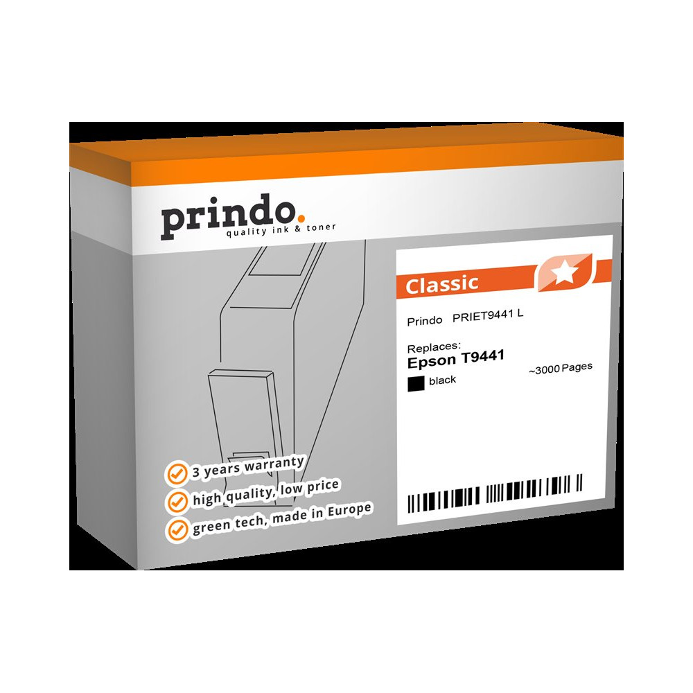 compatibile con Epson T9441 nero  Prindo Classic L nero Cartuccia d'inchiostro
