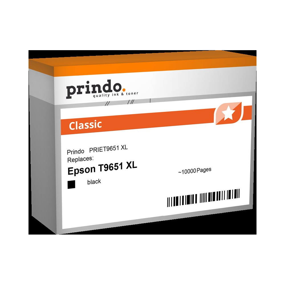 compatibile con Epson T9651 XL nero  Prindo Classic XL nero Cartuccia d'inchiostro