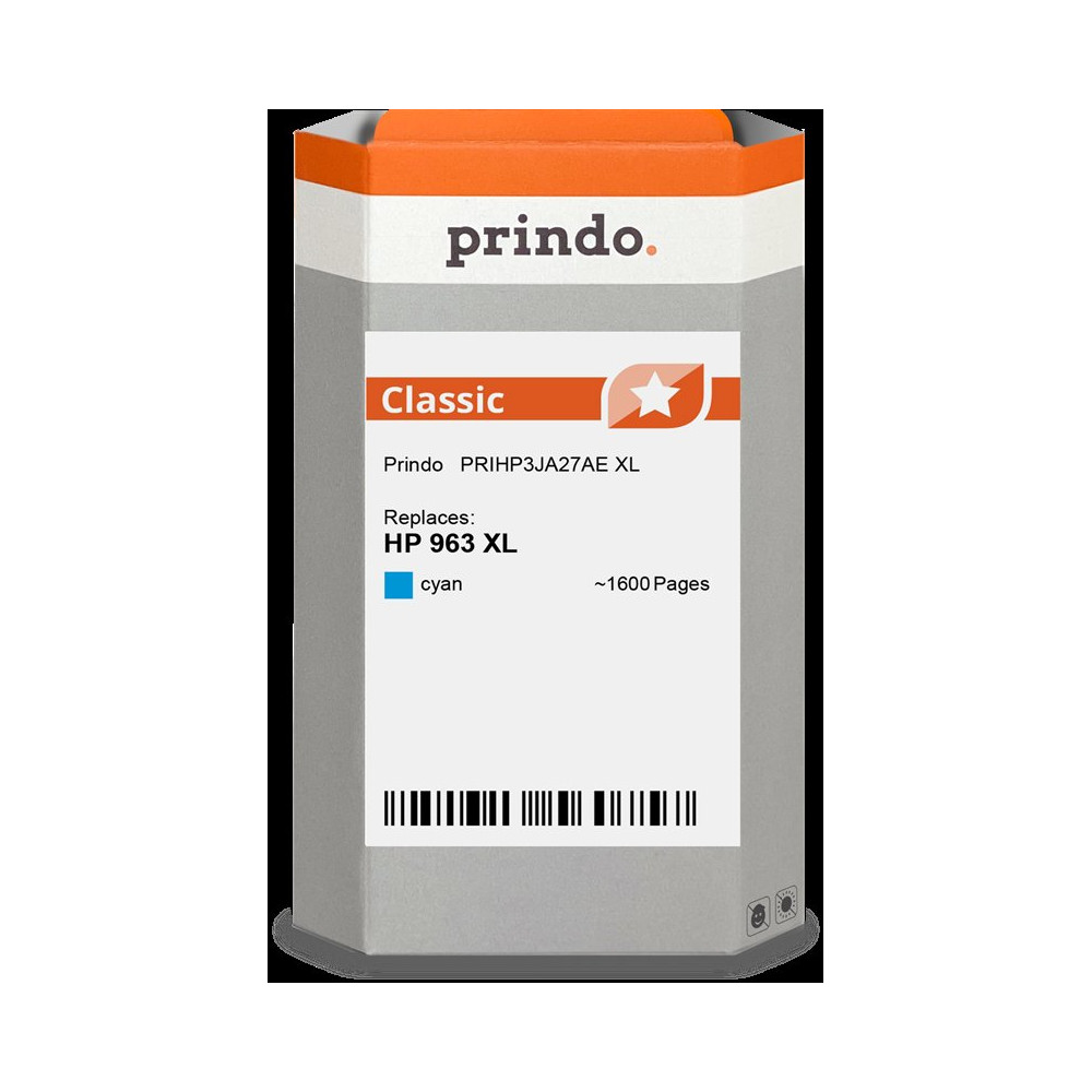 compatibile con HP 963 XL ciano  Prindo Classic XL ciano Cartuccia d'inchiostro