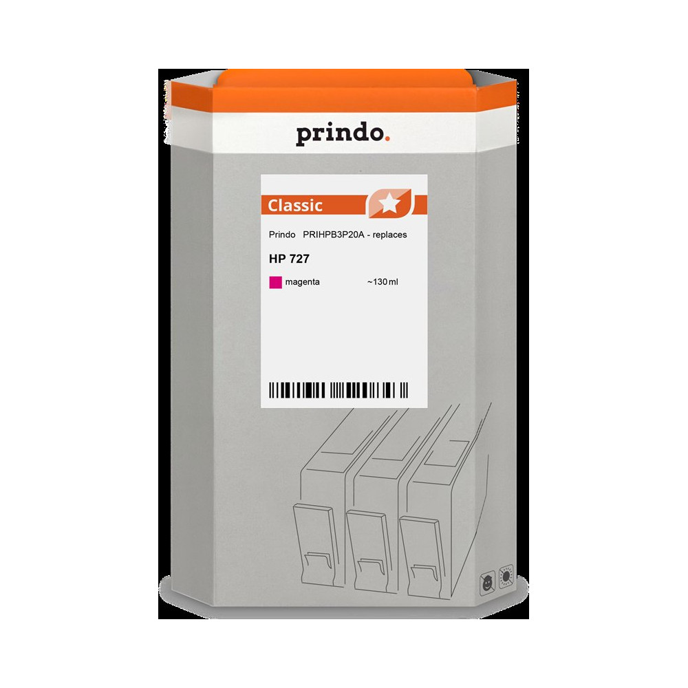 compatibile con HP 727 magenta  Prindo Classic magenta Cartuccia d'inchiostro