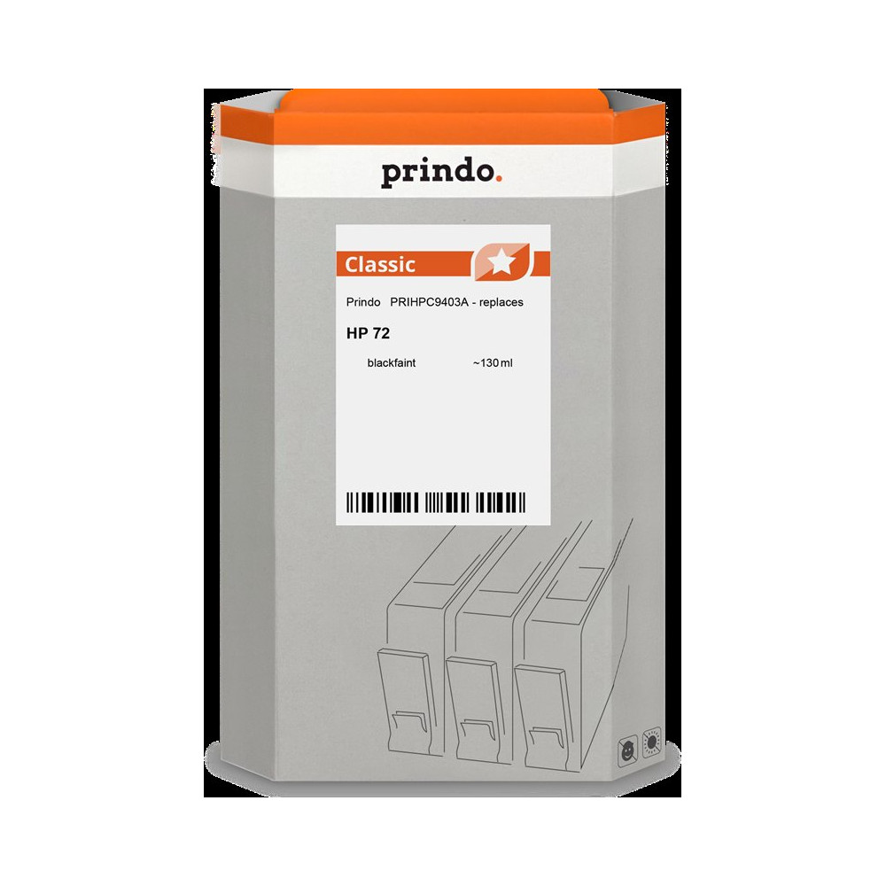 compatibile con HP 72 Nero (opaco)  Prindo Classic Nero (opaco) Cartuccia d'inchiostro