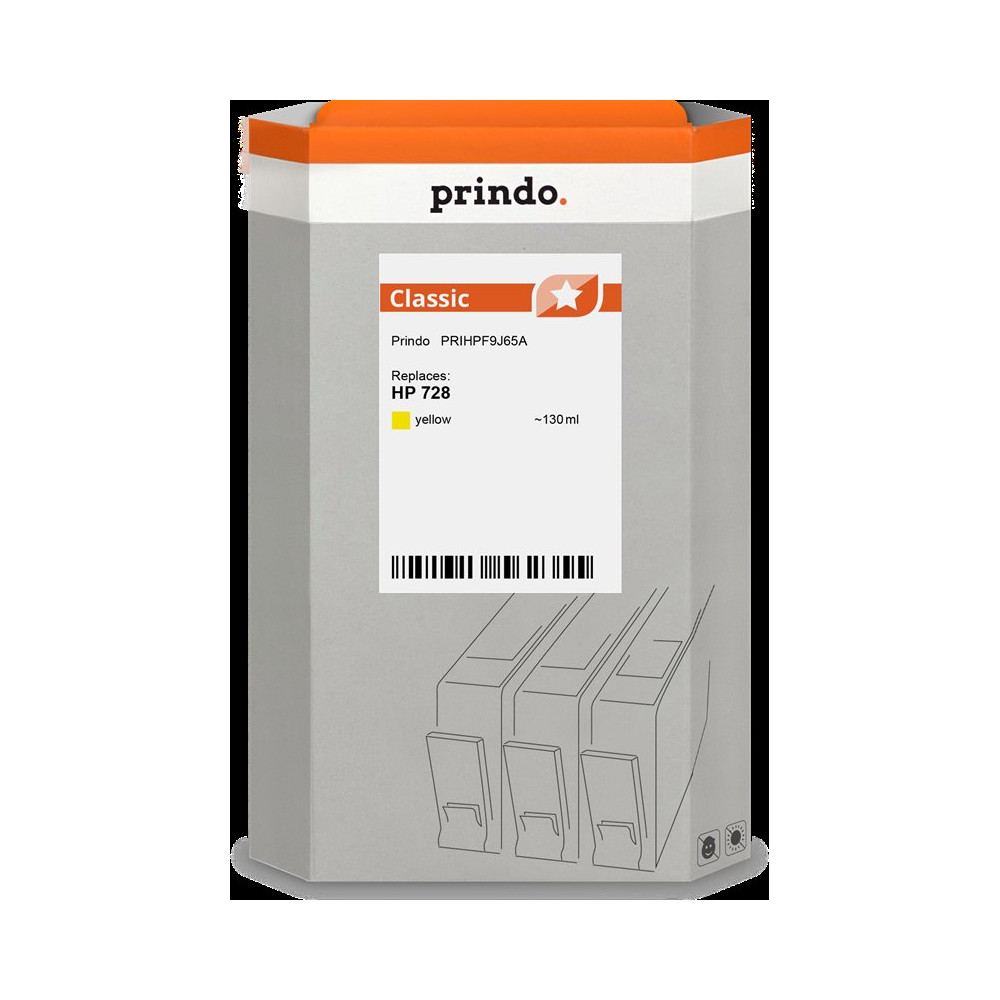 compatibile con HP 728 giallo  Prindo Classic giallo Cartuccia d'inchiostro