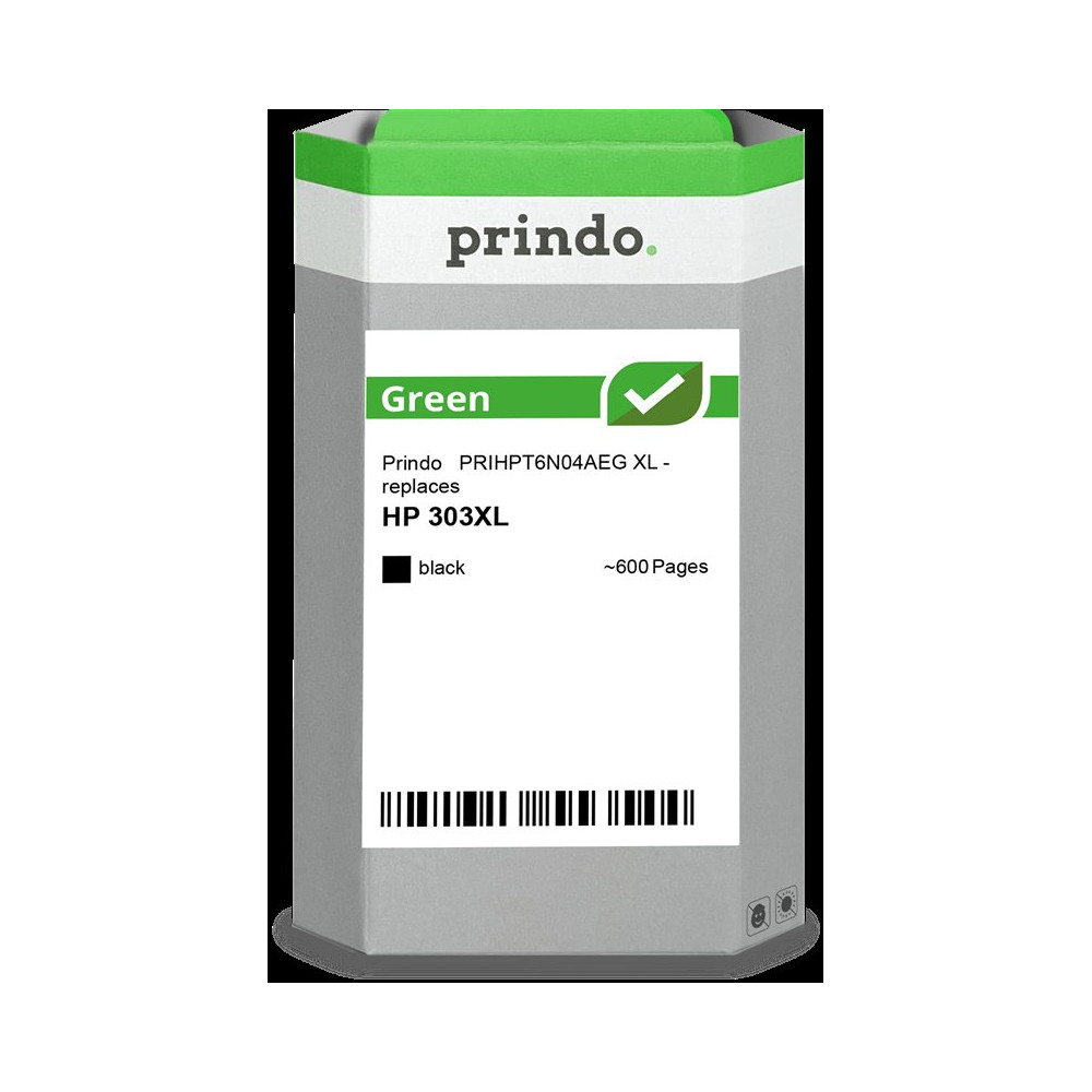 compatibile con HP 303 XL nero  Prindo Green XL nero Cartuccia d'inchiostro