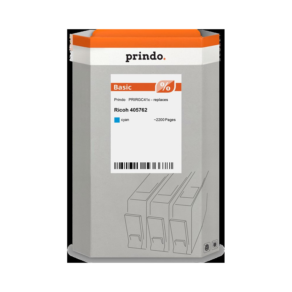 compatibile con Ricoh cartuccia gelo GC41CHC ciano  Prindo Basic cartuccia gelo ciano