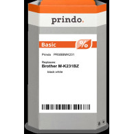 compatibile con Brother M-K231BZ  Prindo Nastro Nero su bianco