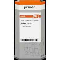 Prindo Basic Nastro Nero su trasparente