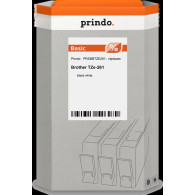compatibile con Brother TZe-261  Prindo Basic Nastro Nero su bianco