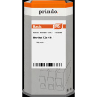 Prindo Basic Nastro Nero su rosso