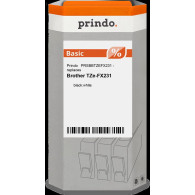 compatibile con Brother TZe-FX231  Prindo Basic Nastro Nero su bianco