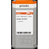 compatibile con Brother TZe-S231  Prindo Basic Nastro Nero su bianco
