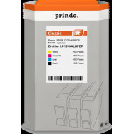 compatibile con Brother LC-123  Prindo Classic Multipack nero / ciano / magenta / giallo
