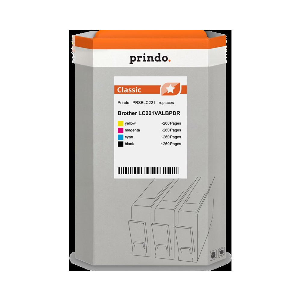 Prindo Classic Multipack nero / ciano / magenta / giallo