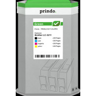 compatibile con Brother LC-3211  Prindo Green Multipack nero / ciano / magenta / giallo