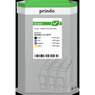 compatibile con Brother LC-3213  Prindo Green XL Multipack nero / ciano / magenta / giallo