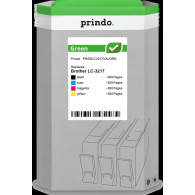 compatibile con Brother LC-3217  Prindo Green Multipack nero / ciano / magenta / giallo
