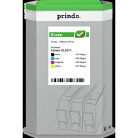 compatibile con Canon CLI-571  Prindo Green Multipack nero / ciano / magenta / giallo