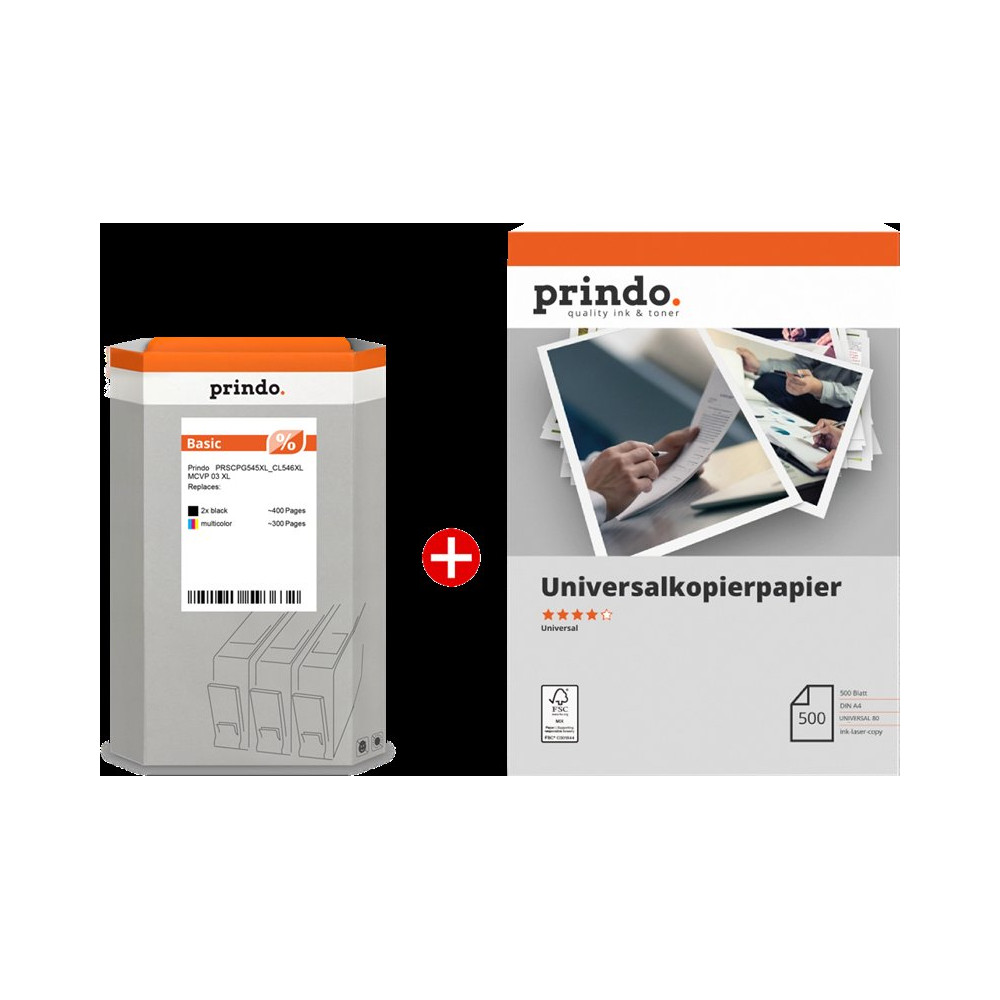 Prindo Basic XL nero / differenti colori / Bianco Value Pack
