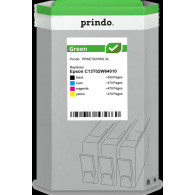 compatibile con Epson 502XL  Prindo Green XL Multipack nero / ciano / magenta / giallo