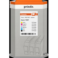 compatibile con Epson T0807  Prindo Classic Multipack nero / ciano / magenta / giallo / ciano (chiaro) / magenta (chiaro)