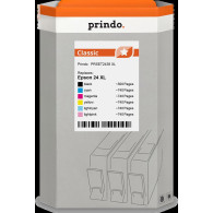 compatibile con Epson 24 XL  Prindo Classic XL Multipack nero / ciano / magenta / giallo / ciano (chiaro) / magenta (chiaro)