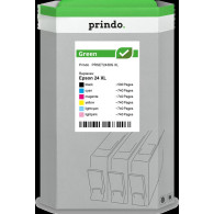 compatibile con Epson 24 XL  Prindo Green XL Multipack nero / ciano / magenta / giallo / ciano (chiaro) / magenta (chiaro)