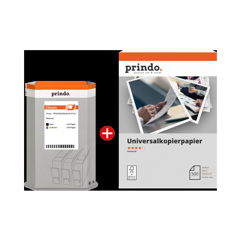 Prindo Classic XL nero / differenti colori / Bianco Value Pack