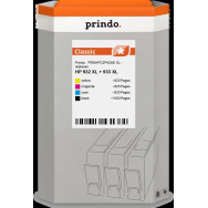 compatibile con HP 932XL+933XL  Prindo Classic XL Multipack nero / ciano / magenta / giallo
