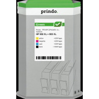 compatibile con HP 932XL+933XL  Prindo Green XL Multipack nero / ciano / magenta / giallo