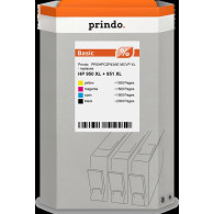 compatibile con HP 950XL+951XL  Prindo Basic XL Multipack nero / ciano / magenta / giallo