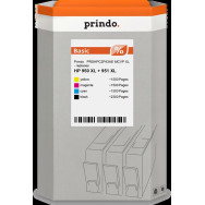 compatibile con HP 950XL+951XL  Prindo Basic XL Multipack nero / ciano / magenta / giallo