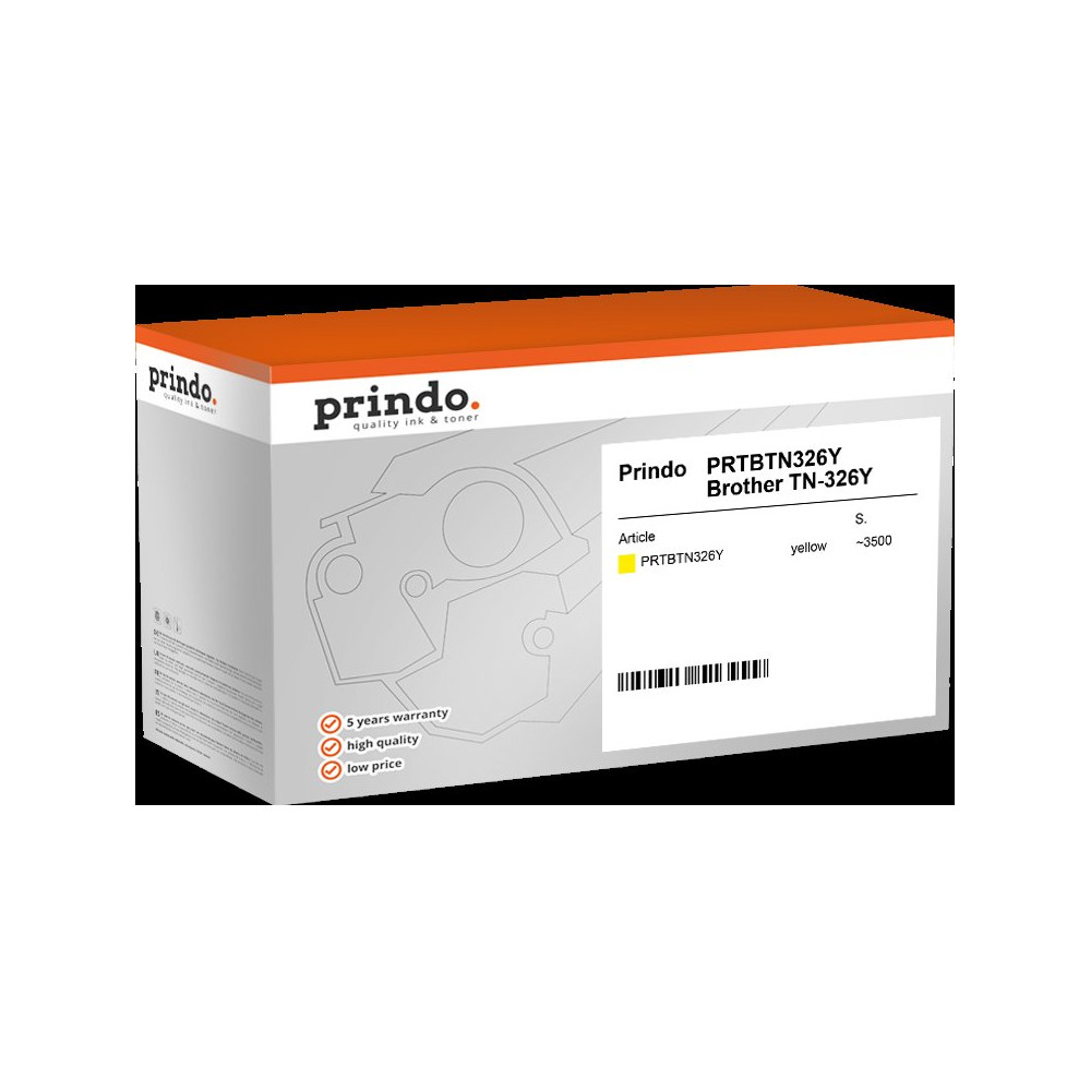 compatibile con Brother TN-326Y  Prindo Classic giallo toner