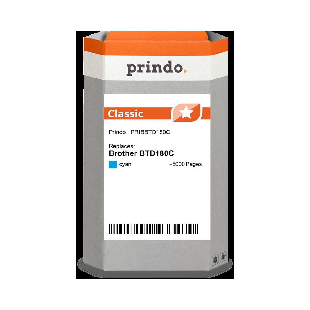 compatibile con Brother BTD180C ciano  Prindo Classic ciano Cartuccia d'inchiostro