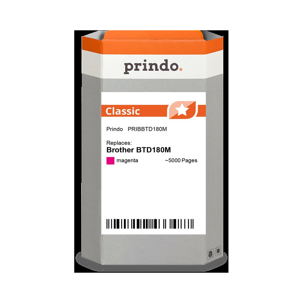 compatibile con Brother BTD180M magenta  Prindo Classic magenta Cartuccia d'inchiostro