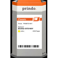 compatibile con Brother BTD180Y giallo  Prindo Classic giallo Cartuccia d'inchiostro