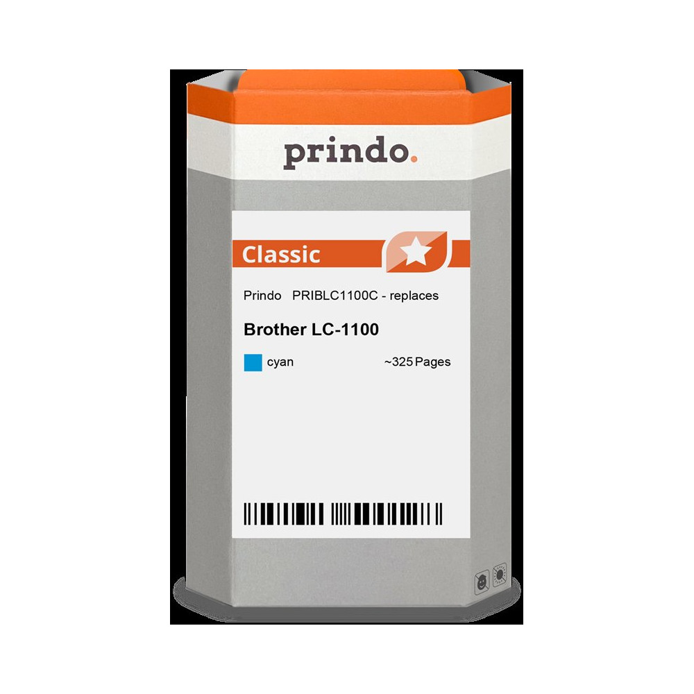 compatibile con Brother LC1100C ciano  Prindo Classic ciano Cartuccia d'inchiostro