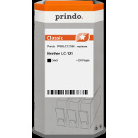compatibile con Brother LC121BK nero  Prindo Classic nero Cartuccia d'inchiostro