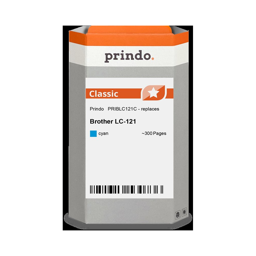 compatibile con Brother LC121C ciano  Prindo Classic ciano Cartuccia d'inchiostro