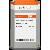 compatibile con Brother LC121M magenta  Prindo Classic magenta Cartuccia d'inchiostro