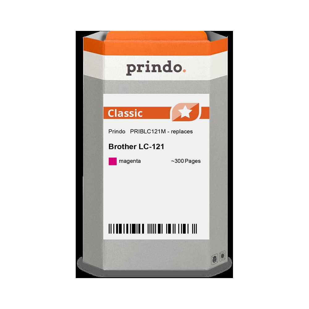 compatibile con Brother LC121M magenta  Prindo Classic magenta Cartuccia d'inchiostro