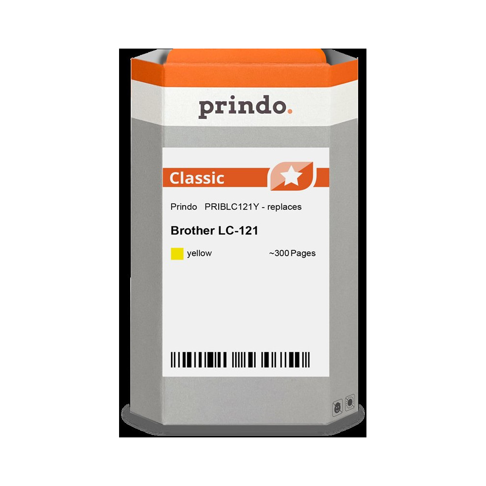 compatibile con Brother LC121Y giallo  Prindo Classic giallo Cartuccia d'inchiostro